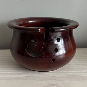VTG‎ Wooden Yarn Bowl